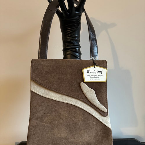 Fabuleux sac Waldybag « deadstock » color-block des années 60