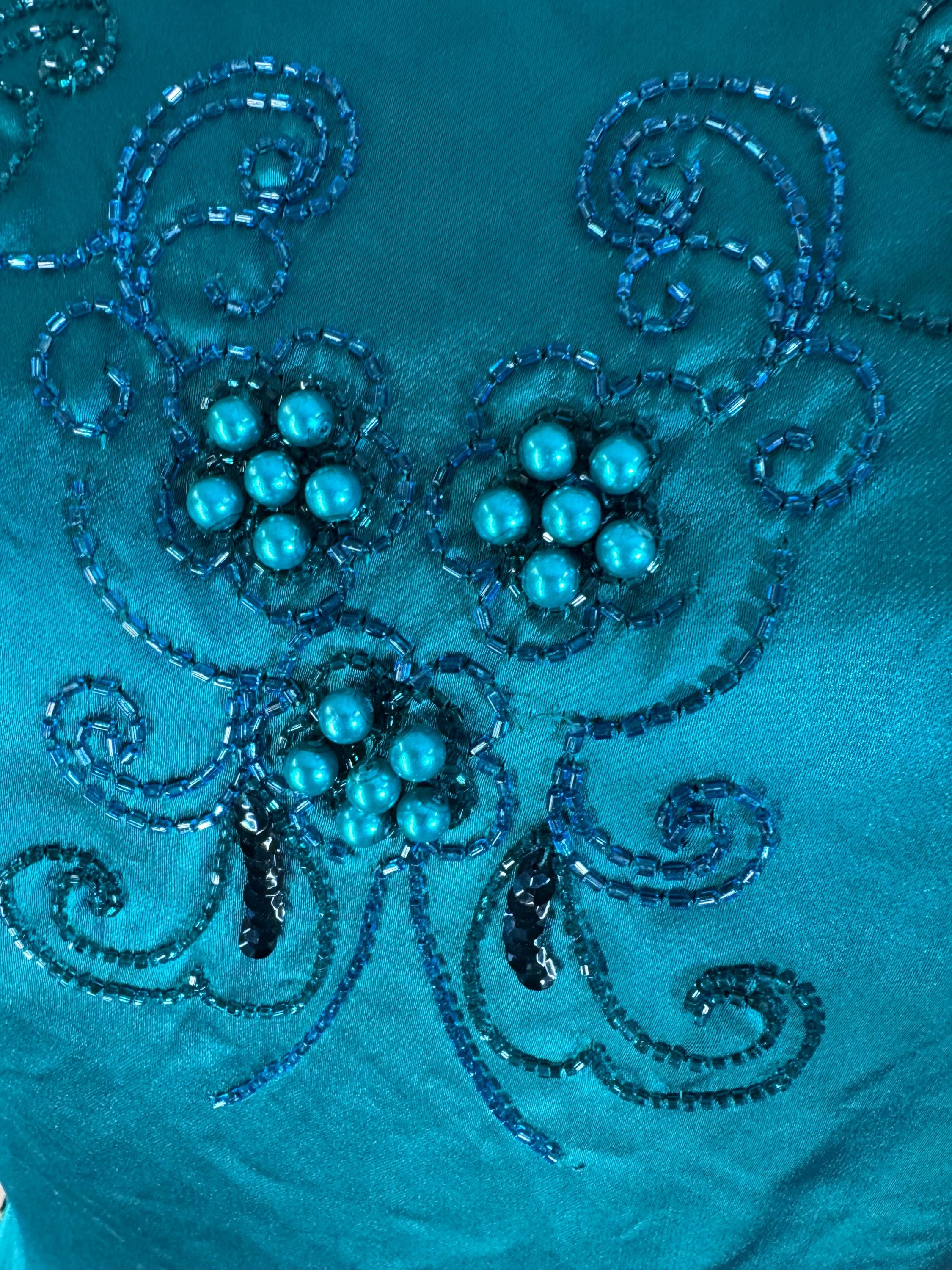 Fantastic Late 1950s Volup Embellished Cocktail Dress - Etsy