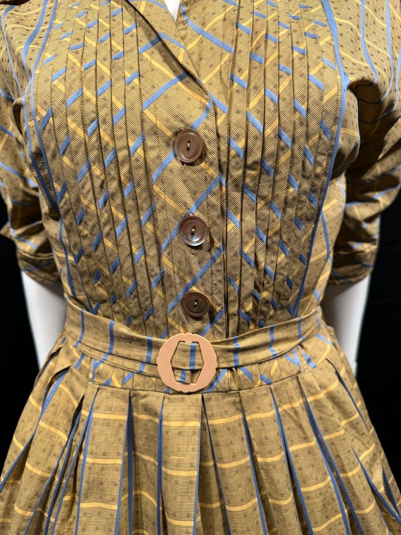 Fab 1950s check print dress - image 5