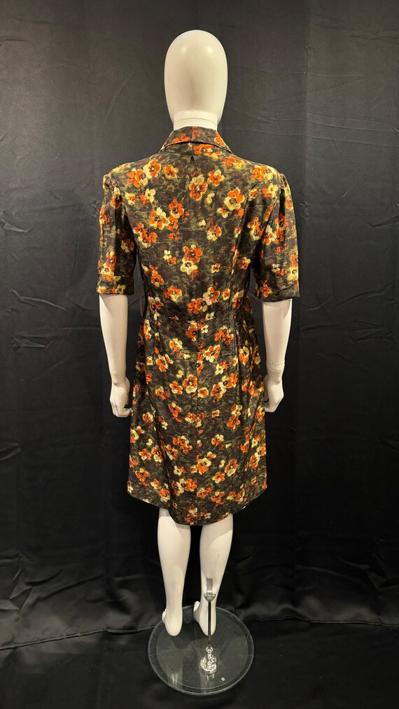 Fab late 40’s early 50’s volup day dress - image 7