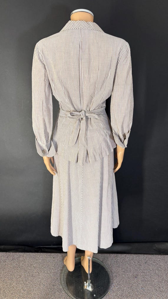 lovely 1940s cotton sea sucker summer suit - image 5