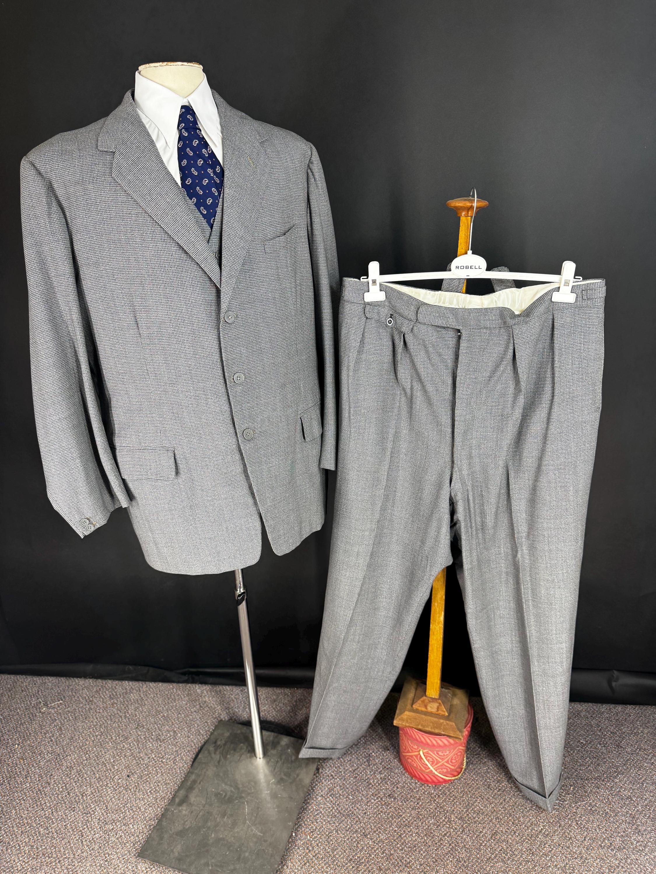 50s 60s vintage single‐breasted suit 1950s Mens Suit - Etsy Norway