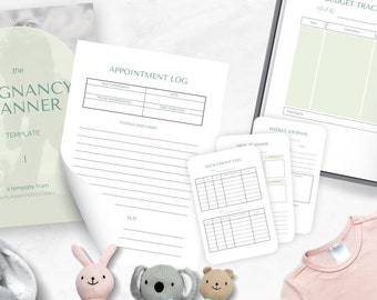 Printable Pregnancy Planner: Stay Organized and Prepared for Every Step of Your Journey to Motherhood | PDF Digital Download A4, US Letter