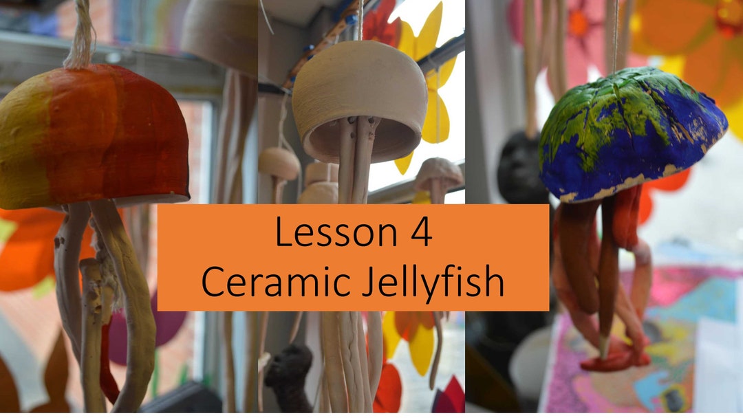 Children's Art Lesson, Make a Ceramic Jellyfish Art Lesson, School Art