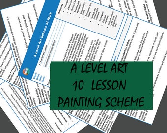 A Level Art, 10 Painting Lessons Scheme (Digital Download)