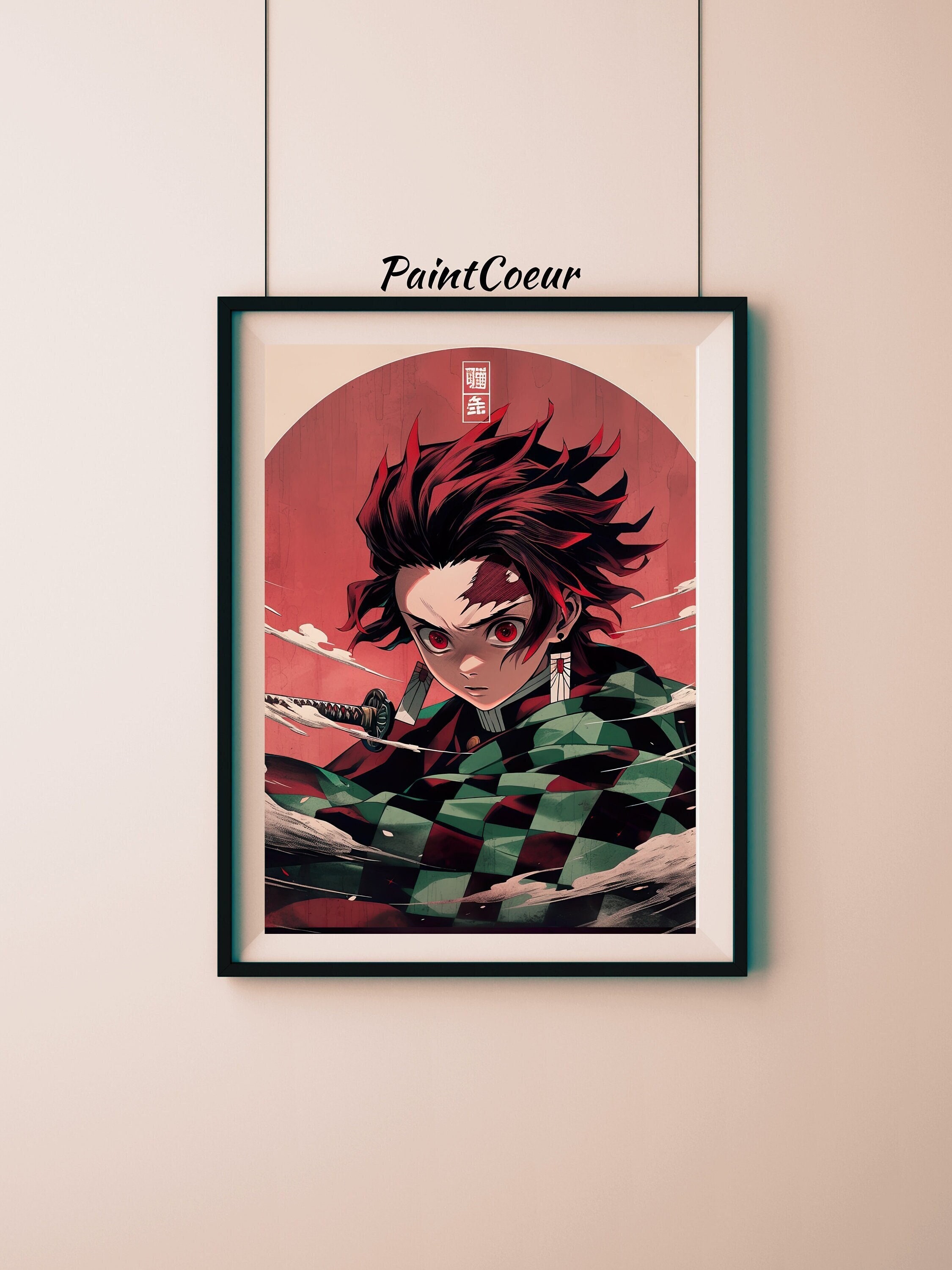 Dark Anime Boys Anime Arms Up Blue Eyes Simple Background Kimetsu No Yaiba  Matte Finish Poster Paper Print - Animation & Cartoons posters in India -  Buy art, film, design, movie, music