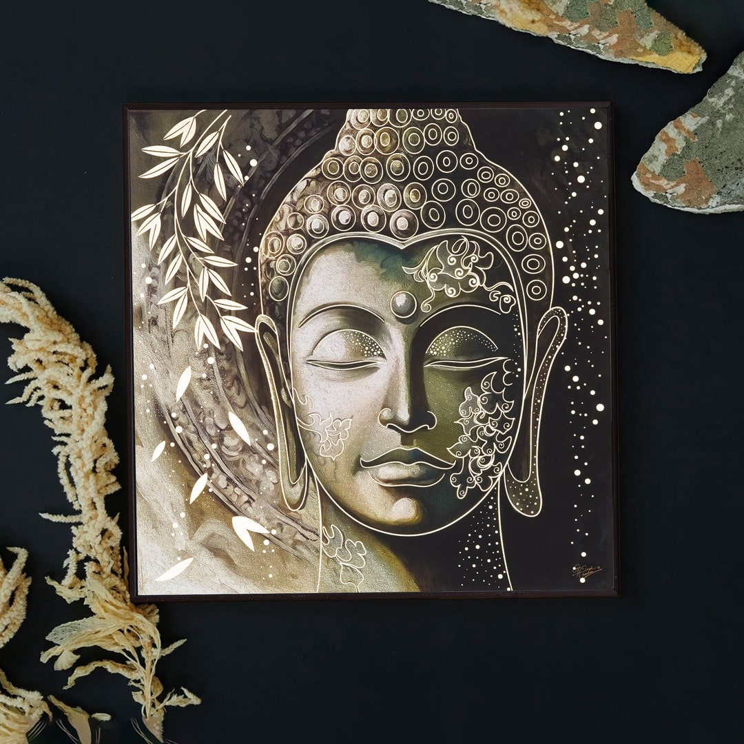 Modern Buddha Wall Painting for Home Decoration Painting for Etsy