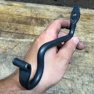 6.5 Inch Iron Hook (Fish Tail) | Plant Hanger | Outdoor Bird Feeder | Hook for Lanterns | Indoor & Outdoor Iron Hook | Hand-Forged
