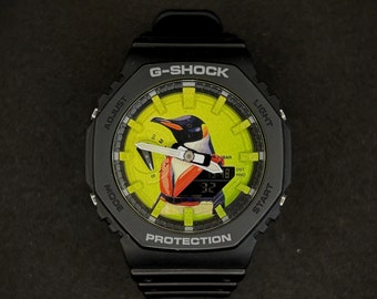 Reloj Casio G-Shock personalizado ensamblado y diseñado a mano GA-2100 Reloj personalizado Casioak hecho a mano