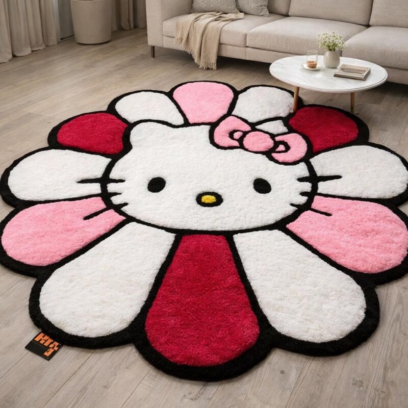 Hello Kittys Rug - Etsy