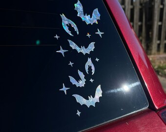 Bats and Stars 8" Decal Sticker