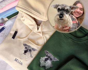 Felpa personalizzata con ricamo per animali domestici, felpa con cappuccio personalizzata con ricamo per cani, abbigliamento personalizzato per animali domestici, regalo perfetto per gli amanti degli animali, regalo per gli amanti degli animali, mamma di cani.