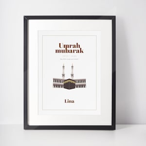 Umrah Mubarak | Hajj gift| Umrah Gift | Islamic gift | Islamic Personalized Gift, Kabe, Umre, hac ziyareti