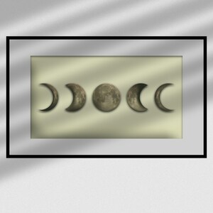 The 5 Moons Digital Print - VARIABLE SIZES