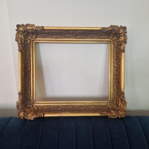 Antique frame for a painting for 27x34cm/10.6&quot;x 13.4&quot; vintage gold frame, French frame for art, antique ornate frame, gold rococo frame