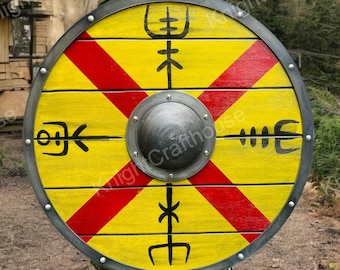König Harald Wikinger Schild: Cosplay Schild aus Holz