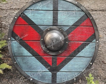 Viking Shield | Battleworn Wooden Norse Shield, Cosplay Ready