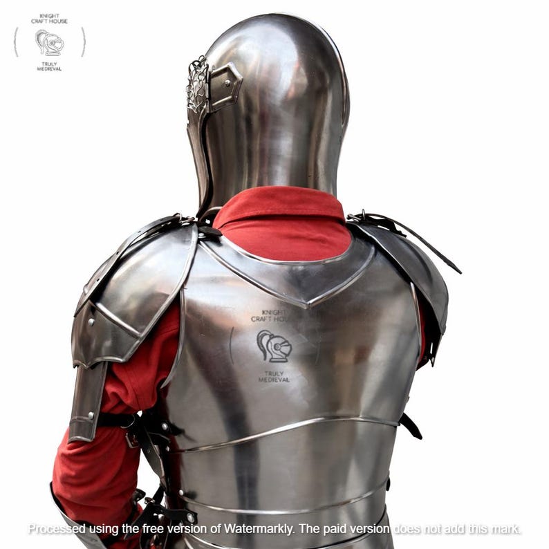 Medieval Knight Full Body Armor Suit – Steel Barbuta Reenactment LARP ...