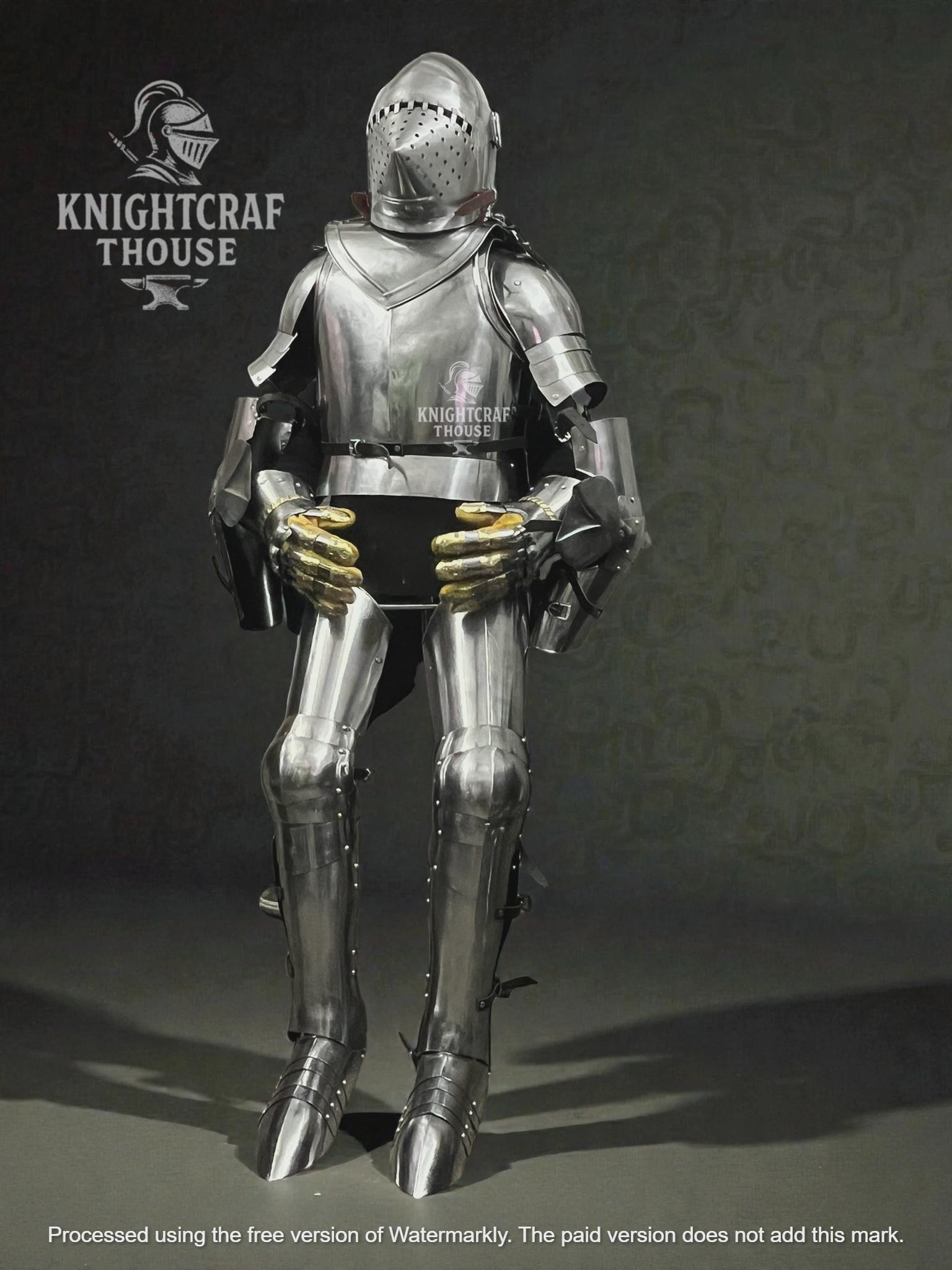 Medieval Knight Full Suit of Armor | Wearable Steel Body Armor for LARP ...