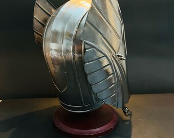 Casco De Loki De Acero Suave Calibre 18 – Réplica Del Dios De Las Travesuras De Marvel, Ideal Para Cosplay, Coleccionistas Y Eventos De Disfraces