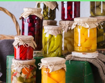 Canning and Jarring Made Easy Ebook – Beginner-Friendly Food Preservation with 92 Recipes (Digital Download)