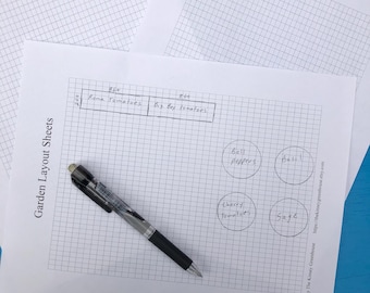 Printable Garden Layout Sheets / Grid Paper by The Kinsey Greenhouse