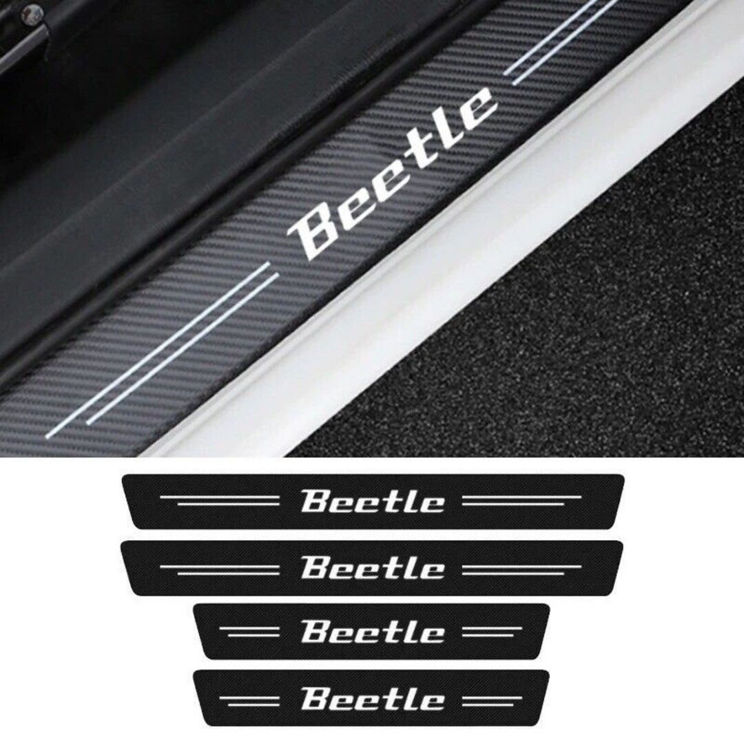 4pcs Volkswagen Beetle Door Sill Carbon Fibre Protector Etsy UK