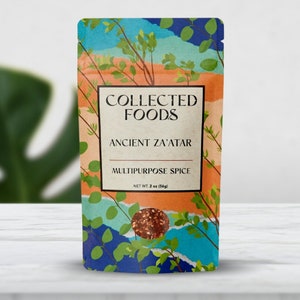 Za’atar Spice Blend – Chef Blended Middle Eastern Seasoning with Wild Thyme, Sumac, Sesame, Small Batch Spice Cooking, Dips & Flatbreads