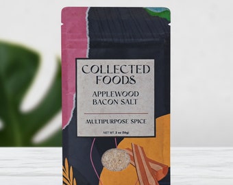 Premium Applewood Smoked Bacon Salt Seasoning - With Real Bacon