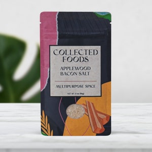 Bacon Salt – Real Bacon Finishing Salt for Steaks, Burgers, Popcorn & Cocktails – Smoky, Savory Seasoning Made by Chefs