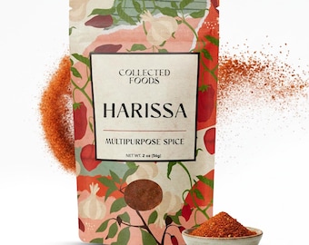 Harissa Spice Blend - Fiery North African Chili Seasoning with Smoked Paprika, Cumin & Coriander for Tagine, Couscous, Grilled Meats