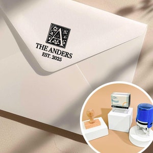 SELLO DE MONOGRAMA DE BODA, sello de inicial de boda personalizado, regalo de boda único perfecto, diseños de boda hechos a medida, obsequio de boda considerado