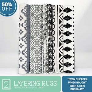 Cotton Layering Rug, Woven Rug, Under Doormat Rug, Layering Rug, Underlay For Door Mats, Porch Underlay, Entryway Décor