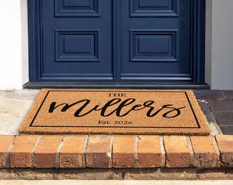 Tailored Welcome Rug | Established Date Housewarming