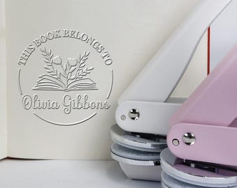 Custom Logo And Name Embosser, Personalized Stamp for Weddings, Business Branding & Gifts, Custom Embosser