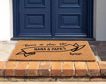 Best Grandparents Ever Welcome Rug | Custom Script Name Home Sign