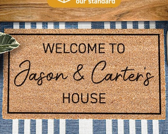Personalized Doormat, Custom Front Door Mat, Perfect Housewarming Present, Customized Doormat, Personalized Gift, Custom Gift, Welcome Mat