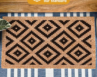Aztec Pattern Doormat, Personalised Aztec Welcome Doormat, Unique Door Mat, Personalized Home Décor, Customized Doormat, Groovy Pattern
