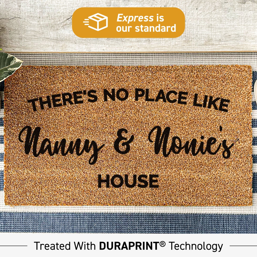 Personalized Nanny & Nonies House Doormat Custom Mat for