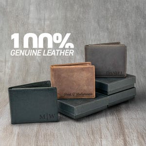 Portafoglio personalizzato per ragazzi adolescenti - Portafoglio sottile bifold, portafoglio per ragazzi con nome personalizzato, portafoglio minimalista alla moda per adolescenti, regalo per ragazzi, regalo di compleanno