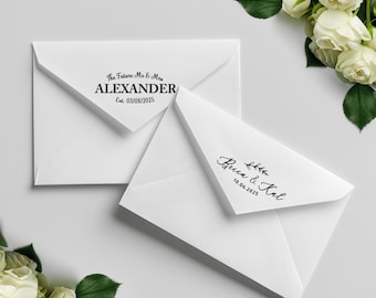 Grabador de iniciales de corona, sello para sobre, sello para invitación de boda, grabador de invitación de boda personalizado, grabador de sello de boda personalizado