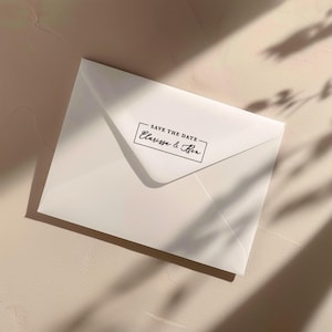 TIMBRES DE MARIAGE, Tampon de mariage personnalisé, Tampon "retenez cette date", Votre tampon de mariage personnalisé, Cadeau de mariage, Tampon de remerciement, Tampon rectangulaire