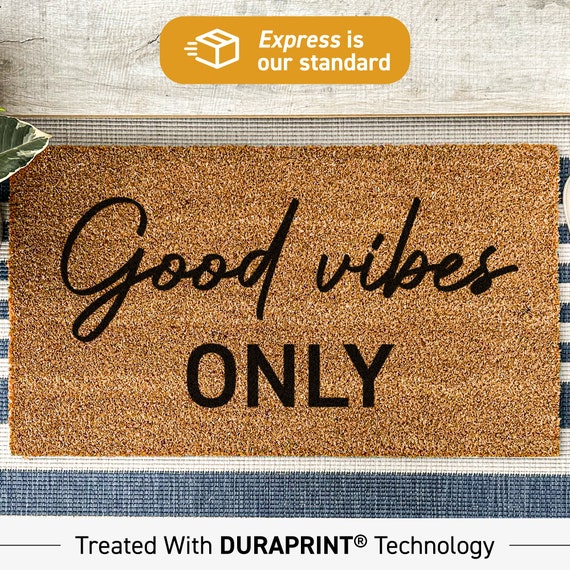 Custom Doormat, Good vibes only doormat, doormat cute, new home decor, positivity doormat, good vibes welcome mat, positive thinking rug 46