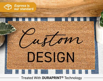 Custom Doormat - Personalized Doormat - Personalized Welcome Rug - Design A Custom Doormat - Custom Business Design Door Mat - Realtor Gift