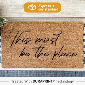 Custom Doormat, This Must Be The Place Doormat, Homely Doormat, Cute Welcome Mat, Door Mat, Doormat Cute, Mat Gift For Housewarming 49