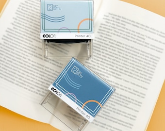 Personalized Book Stamp, Self Inking Rectangle Book Stamp, Custom Book Stamp, Bookplate Stamp, From the Library of Personalized Stamp