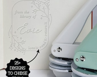 Custom Book Stamp, Bookplate Stamp, From the Library of Custom Book Embosser, Ex Libris Personalized Book Stamp, Custom Self Inking Stamp