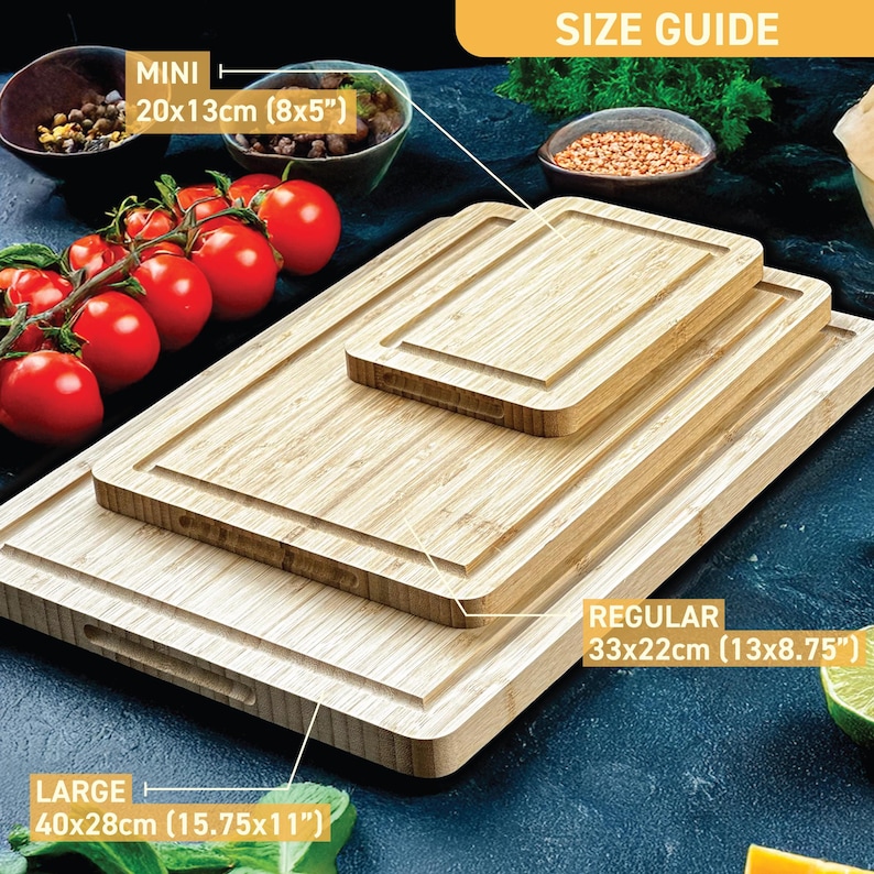 Tabla de cortar de bambú Paris Rat Chef – Regalo de cocina grabado imagen 2