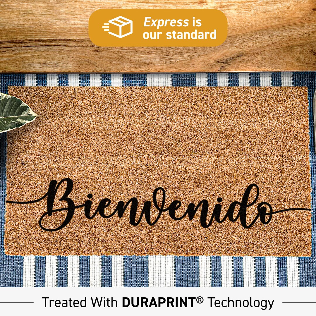 Bienvenido Spanish Doormat, New Homeowner Doormat, Custom