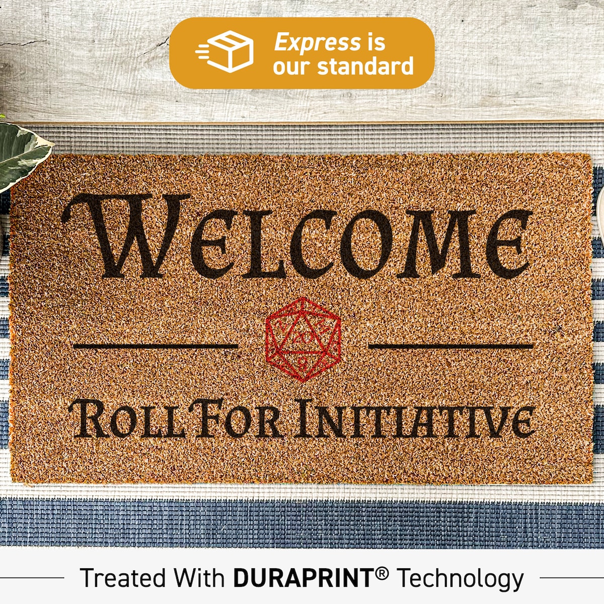 Custom Doormat, Dungeons & Dragons Roll for Initiative Doormat, D20 Dice Welcome Door Mat, Dnd Geek Chic Fandom Gift Ideas 123 - Etsy